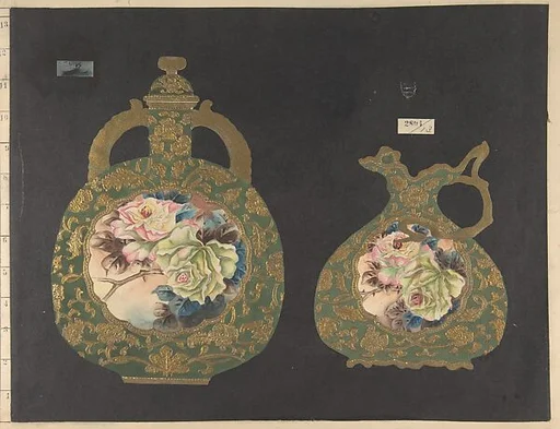 European porcelain designs in Japanese style