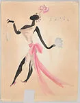 Drawing for a woman's theatrical costume: 'Topsy' — Vincente Minnelli