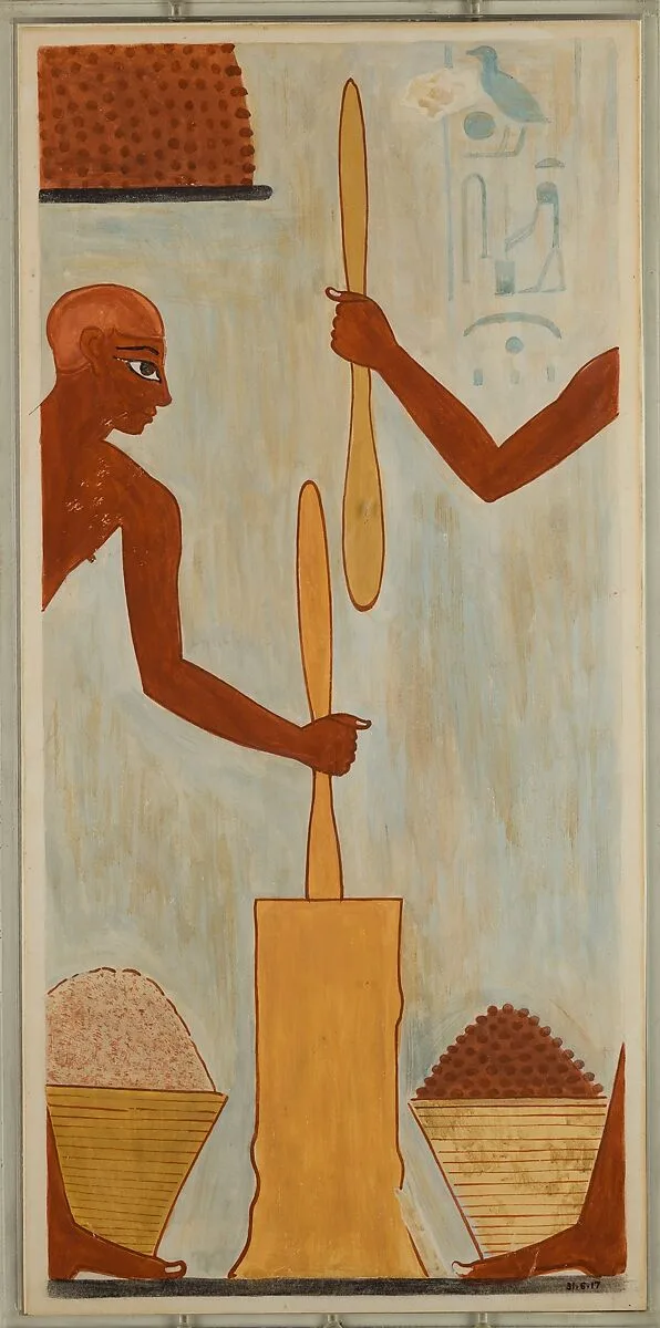 Pounding Meal, Tomb of Rekhmire — Nina de Garis Davies