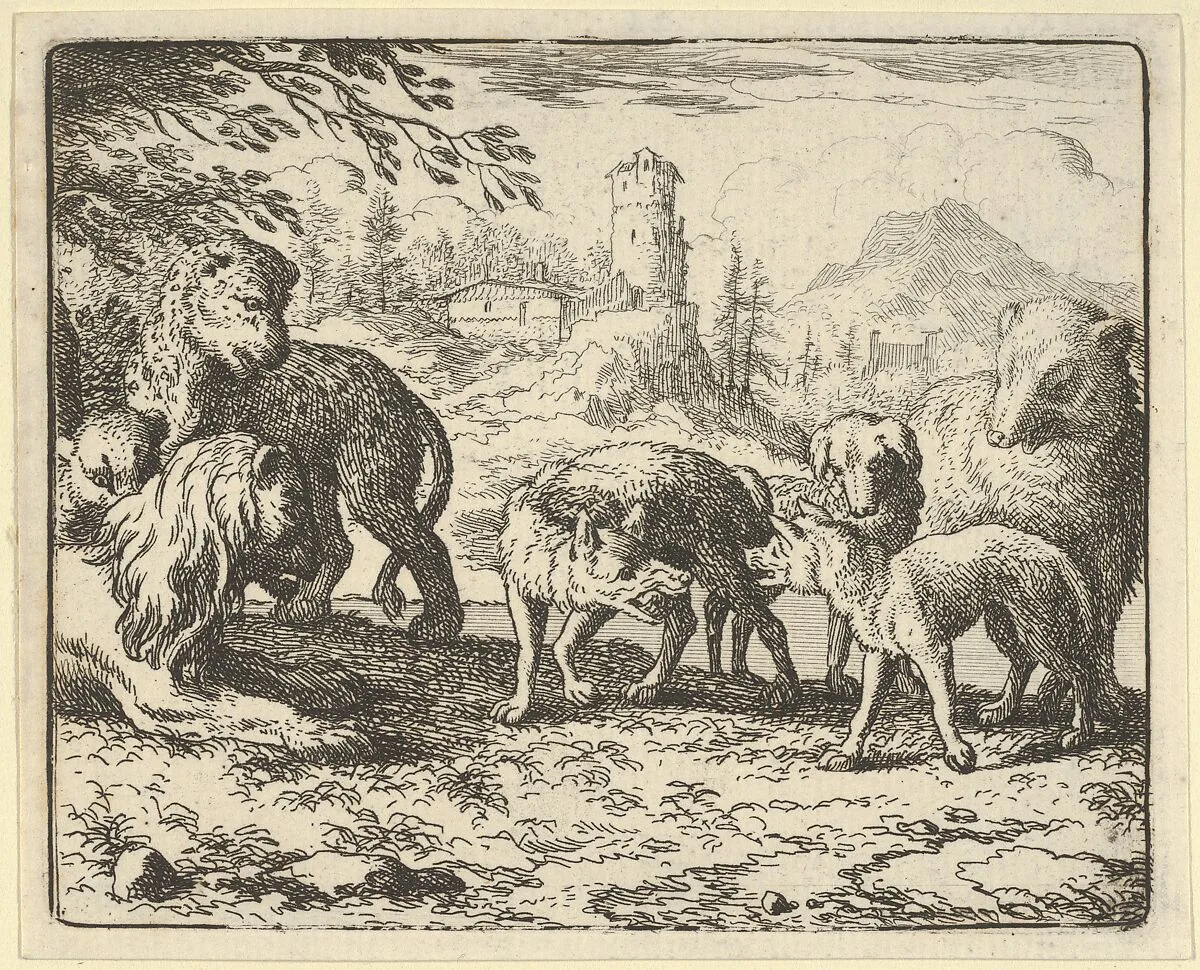 Renard is Sentenced to Death from Hendrick van Alcmar's Renard The Fox — Allart van Everdingen