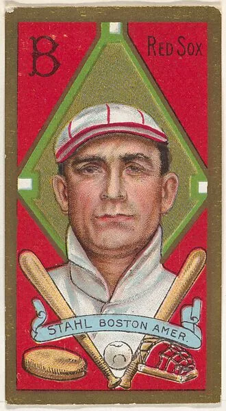 Jacob G. Stahl, Boston Red Sox, American League, from the "Baseball Series" (Gold Borders) set (T205) issued by the American Tobacco Company — American Tobacco Company