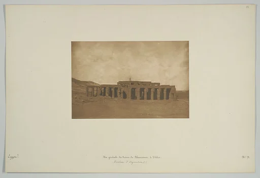 Vue générale des Ruines du Rhamesseum, à Thèbes (Tombeau d'Osymandian)
