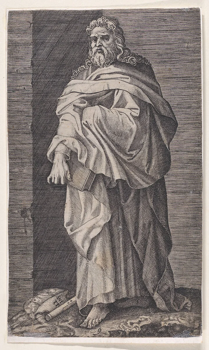 St. Matthias, from Christ and the Apostles — Lambert Suavius|Lambert Lombard|Jakob Andreas Fridrich the Elder