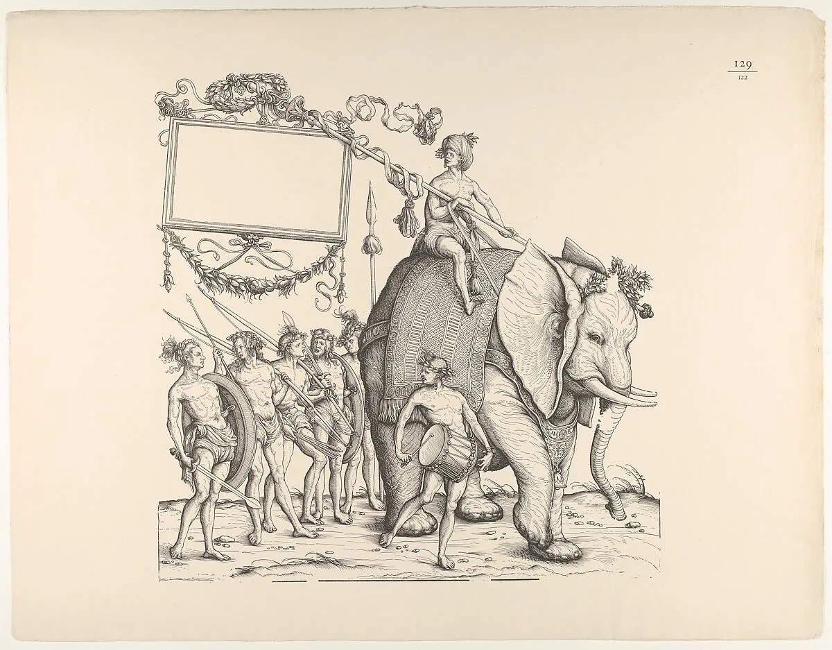 People from Calicut, from The Triumphal Procession of Emperor Maximilian (Triumph Des Kaisers Maximilian I) — Hans Burgkmair|Adolf Holzhausen