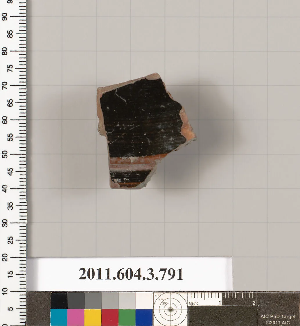 Terracotta fragment of a lid — Unknown