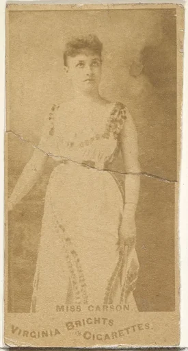 Miss Carson, from the Actors and Actresses series (N45, Type 1) for Virginia Brights Cigarettes
