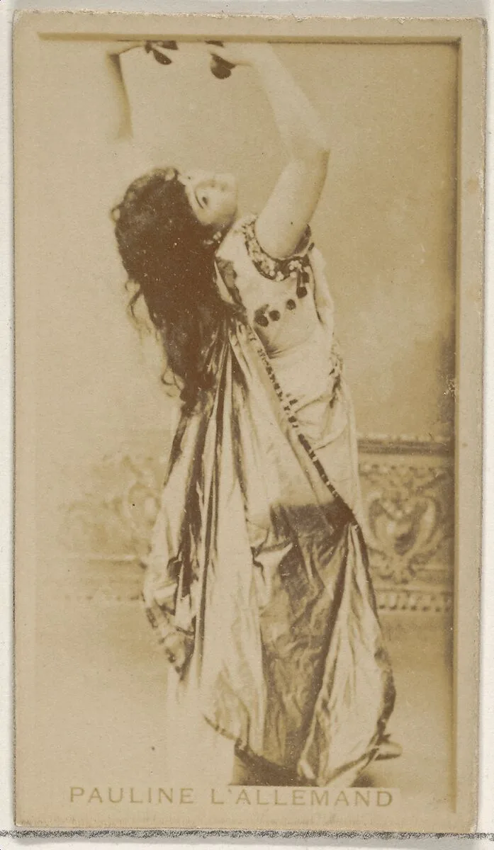 Pauline L' Allemand, from the Actors and Actresses series (N45, Type 8) for Virginia Brights Cigarettes — Allen & Ginter