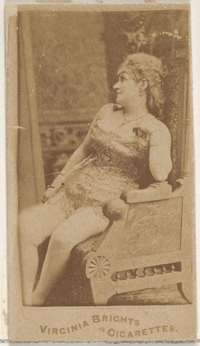 From the Actors and Actresses series (N45, Type 4) for Virginia Brights Cigarettes — Allen & Ginter