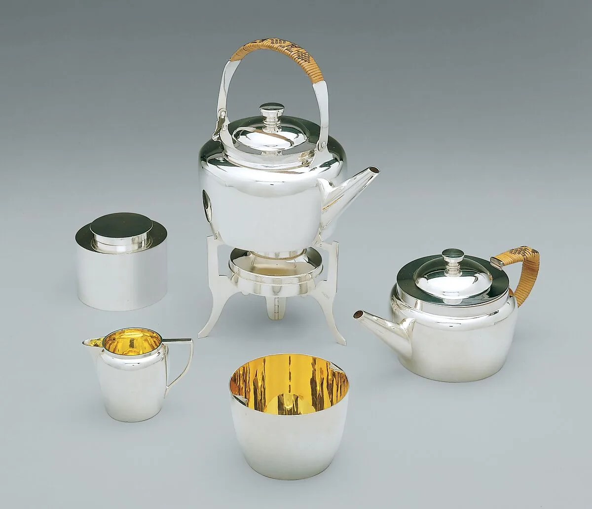 Traveling tea set — Christopher Dresser|Hukin & Heath