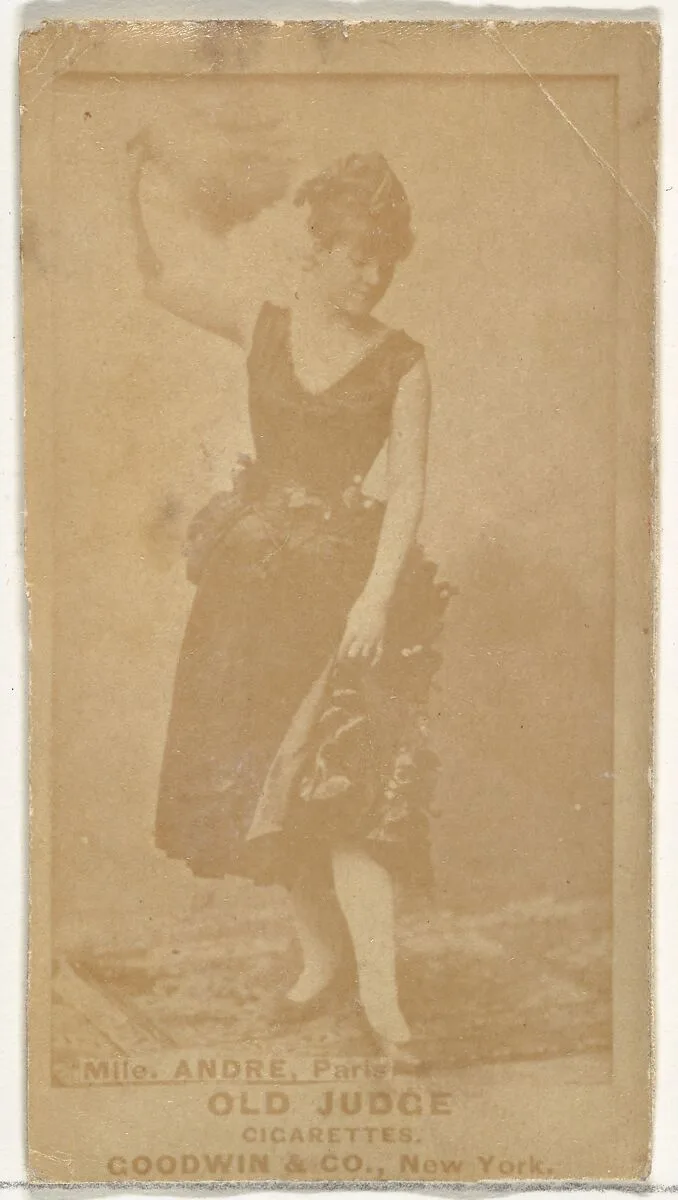 Mlle. Andre, Paris, from the Actors and Actresses series (N171) for Old Judge Cigarettes — Goodwin & Company