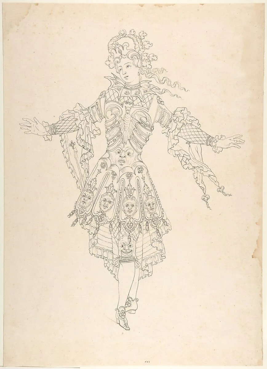 Male Actor in Ballet Costume — Jean Berain