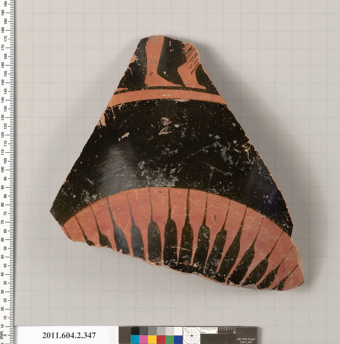 Terracotta fragment of a column-krater (bowl for mixing wine and water) — Unknown