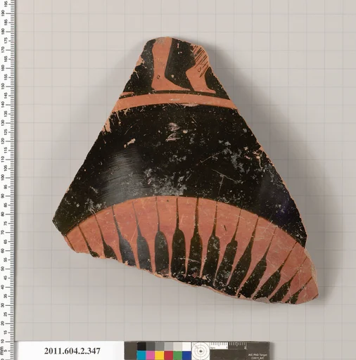 Terracotta fragment of a column-krater (bowl for mixing wine and water)