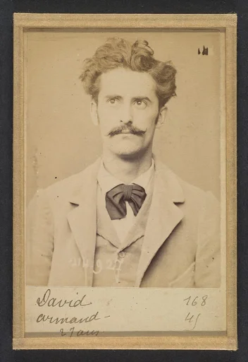 David. Armand, Auguste. 27 ans, né à Gien (Loiret). Faïencier. Anarchiste. 1/3/94.