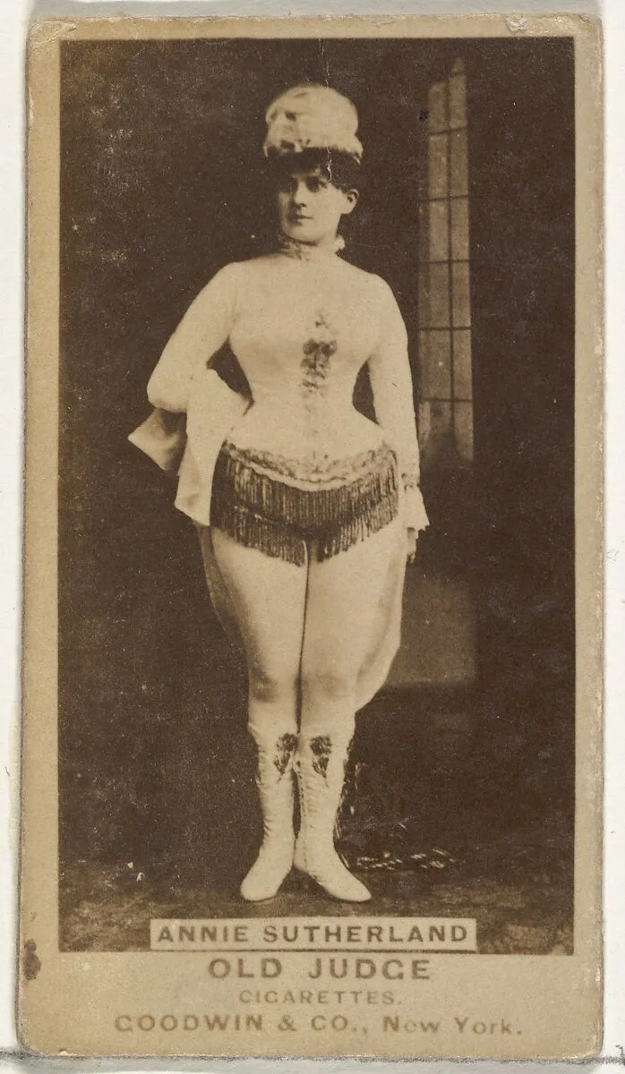 Annie Sutherland, from the Actors and Actresses series (N171) for Old Judge Cigarettes — Goodwin & Company