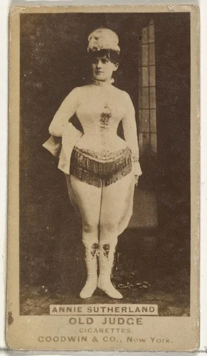 Annie Sutherland, from the Actors and Actresses series (N171) for Old Judge Cigarettes