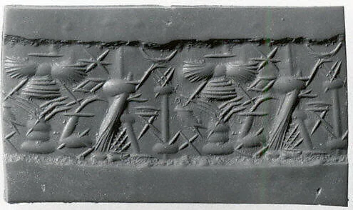 Cylinder seal with cultic scene