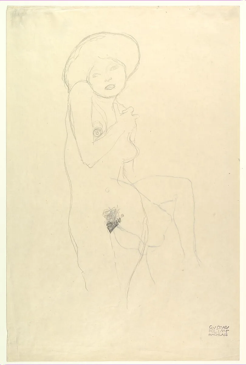 Standing Nude — Gustav Klimt