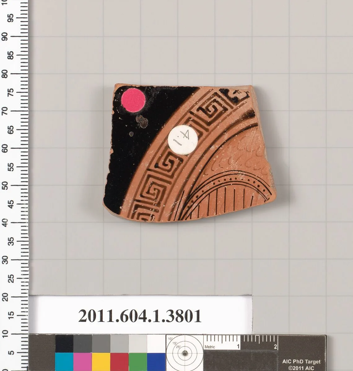 Terracotta fragment of a kylix (drinking cup) — Unknown