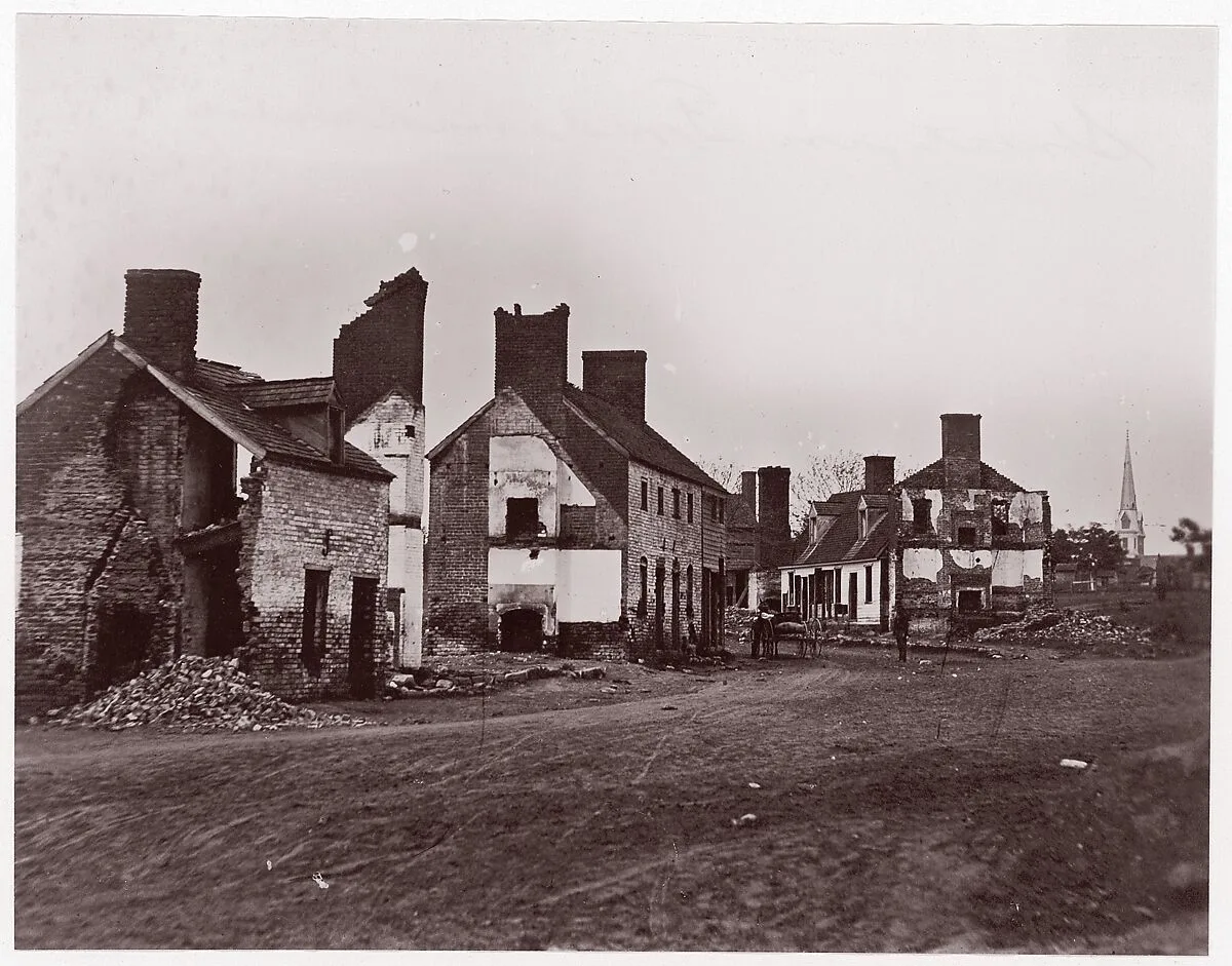 Street in Fredericksburg — Andrew Joseph Russell|Mathew B. Brady