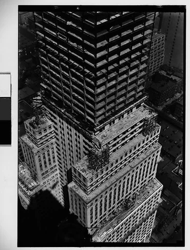 [Chrysler Building Construction Site, From Roof of Chanin Building, New York City]