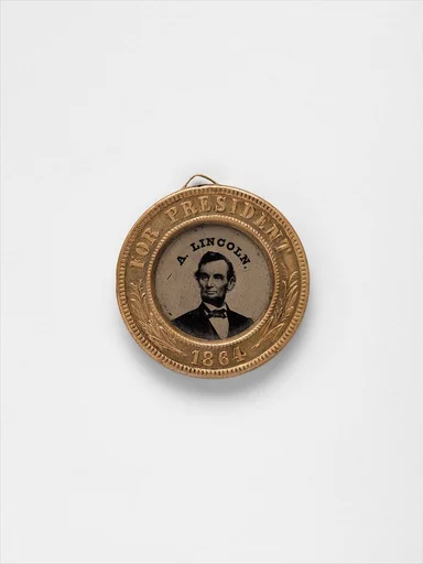 [Presidential Campaign Medal with Portraits of  Abraham Lincoln and Andrew Johnson]