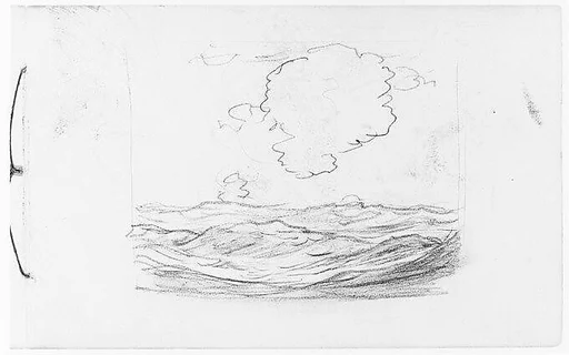 Clouds over Water (Long Island Sound?) (from Sketchbook)