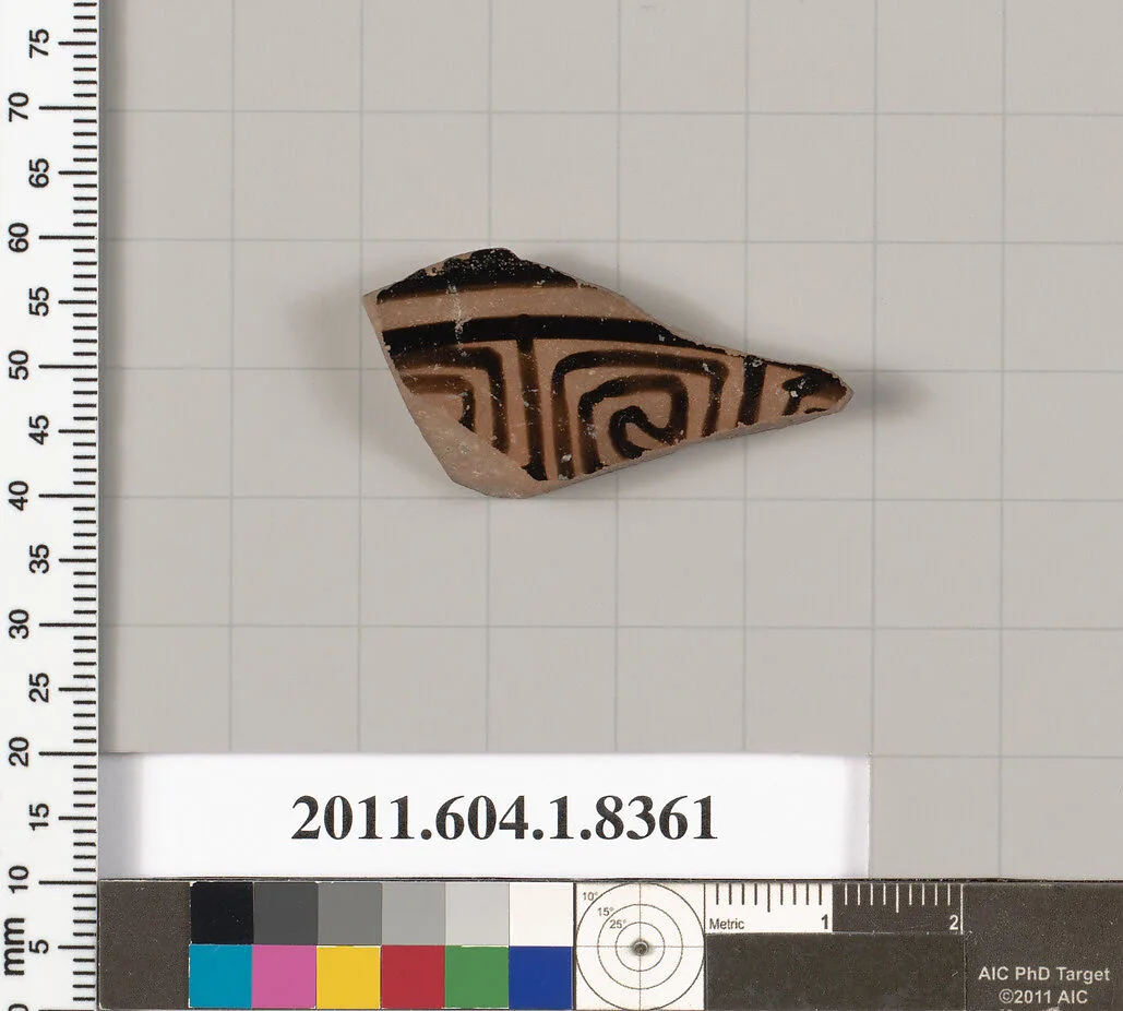 Terracotta fragment of a kylix (drinking cup) — Unknown