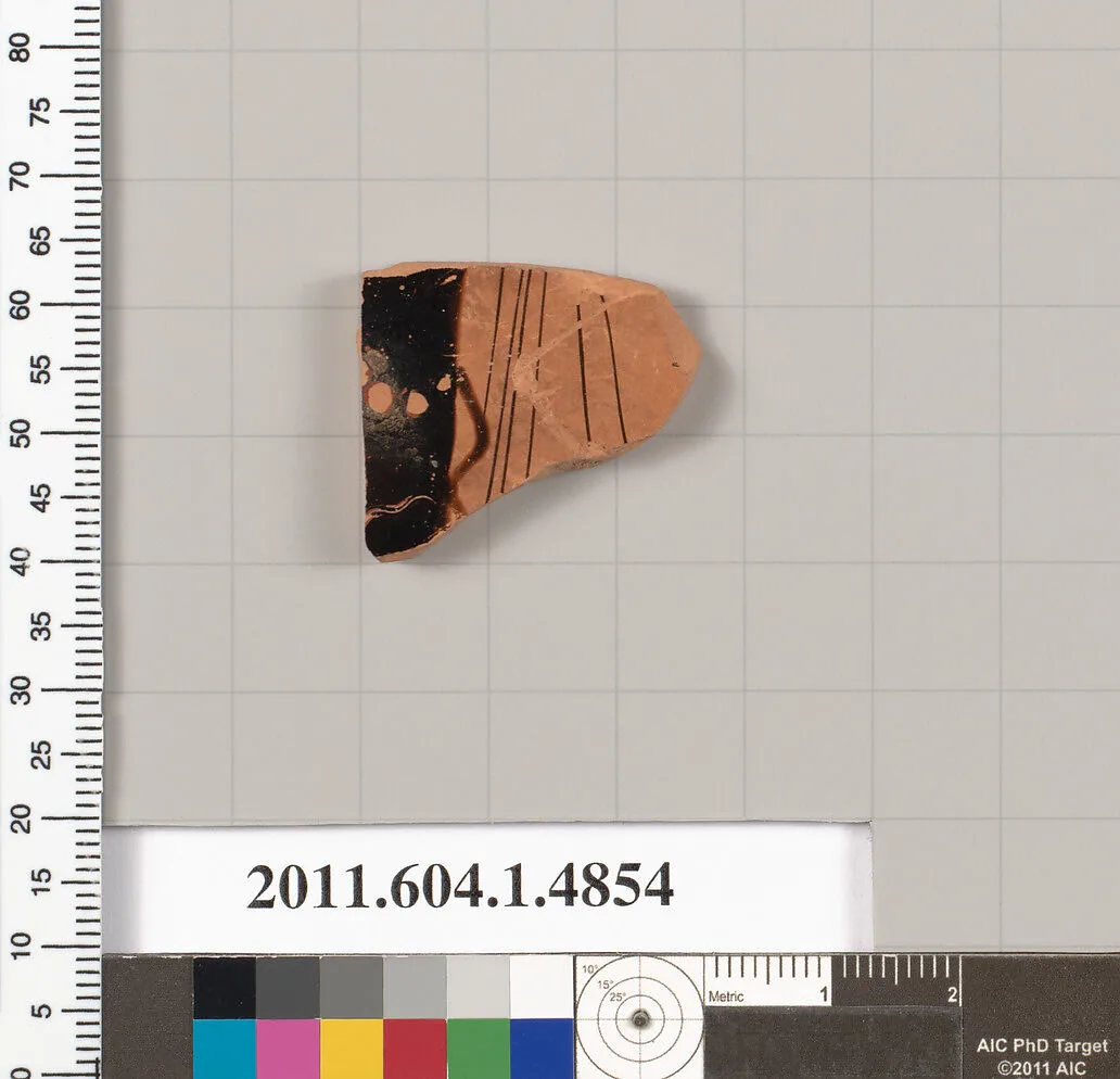 Terracotta fragment of a kylix (drinking cup) — Unknown
