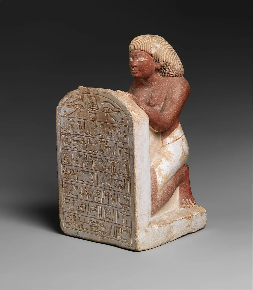 Statue of Roy Chanting the Solar Hymn Written on His Stela — Unknown