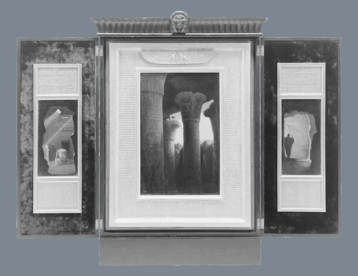 Egyptian Revival Triptych — Samuel Colman