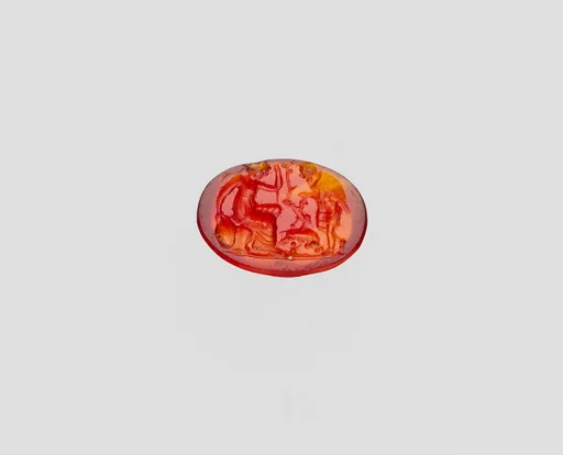 Carnelian oval engraved gem