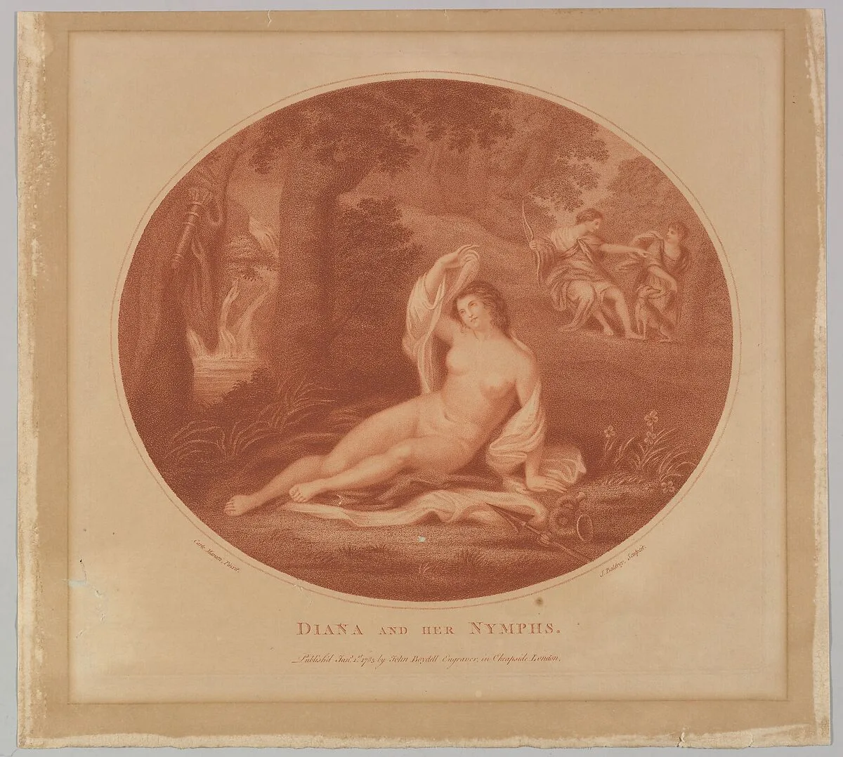 Diana and her Nymphs — John Baldrey|Carlo Maratti|John Boydell
