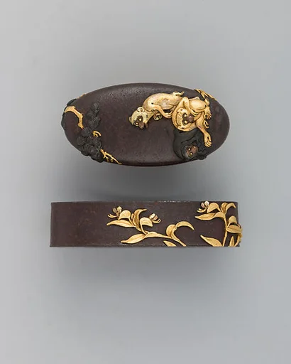 Sword-Hilt Collar and Pommel (Fuchigashira)