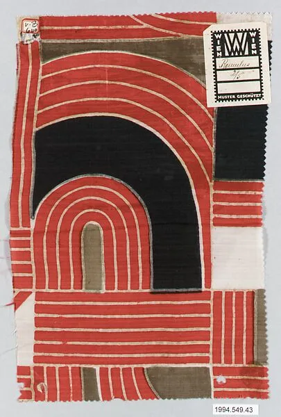 Textile sample — Wiener Werkstätte|Unknown Designer