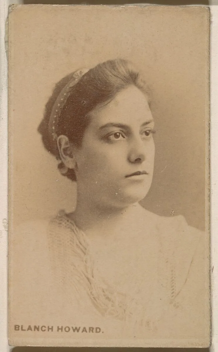 Blanch Howard, from the Actresses series (N246), Type 1, issued by Kinney Brothers to promote Sporting Extra Cigarettes — Kinney Brothers Tobacco Company