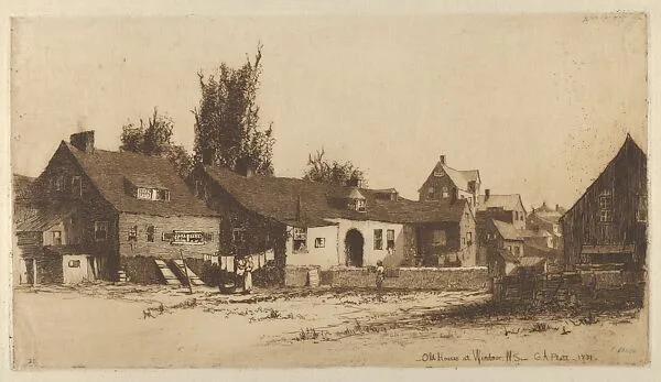 Old Houses at Windsor, Nova Scotia — Charles Adams Platt