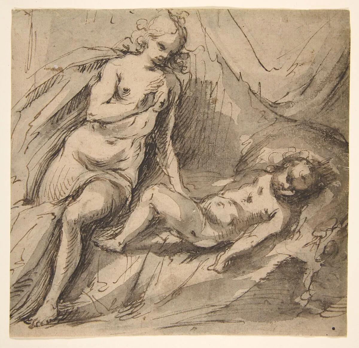 Venus and Sleeping Cupid — Hans Stutte
