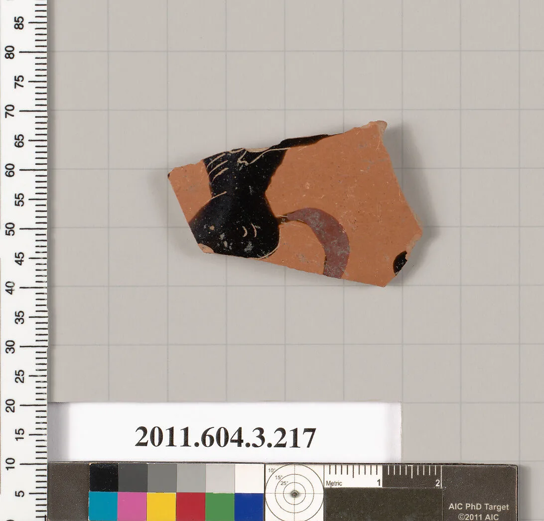 Terracotta fragment of a neck-amphora of Nicosthenic shape (jar) — Unknown