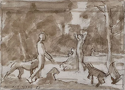 Study for "An Afternoon of Acteon"