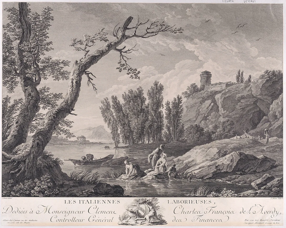 The Laboring Italian Women — Jacques Aliamet|Joseph Vernet