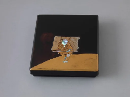 橅夫蒔絵硯箱|Writing Box (Suzuribako) with Woodcutter