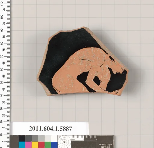 Terracotta fragment of a kylix (drinking cup)