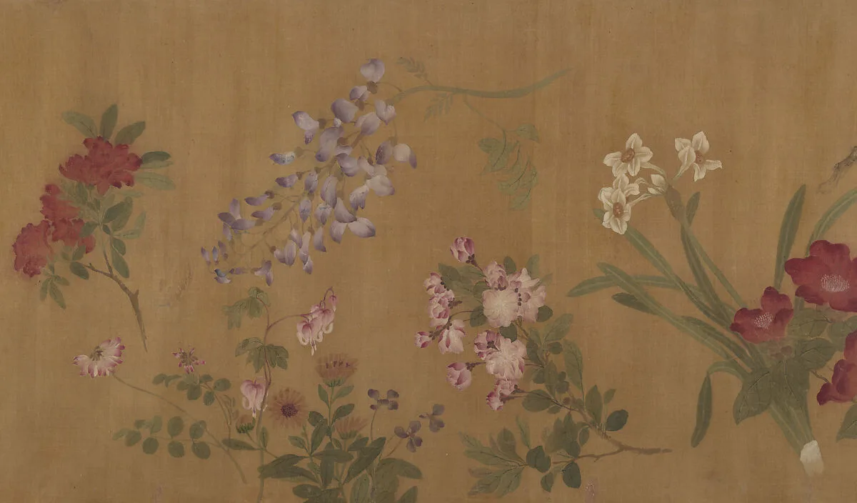 明/清 佚名 王淵(僞款) 百花圖 卷|The Hundred Flowers — Wang Yuan