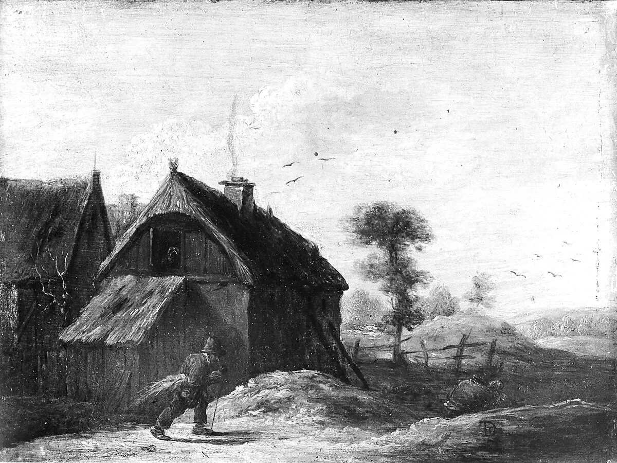 Landscape with Thatched Cottages — David Teniers the Younger