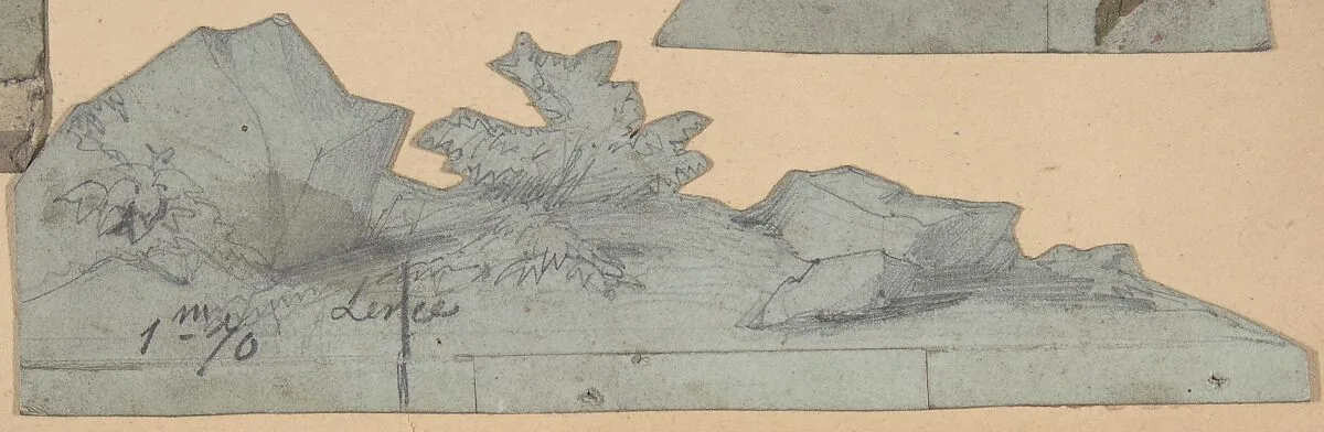 Design for a Stage Set at the Opéra, Paris — Eugène Cicéri