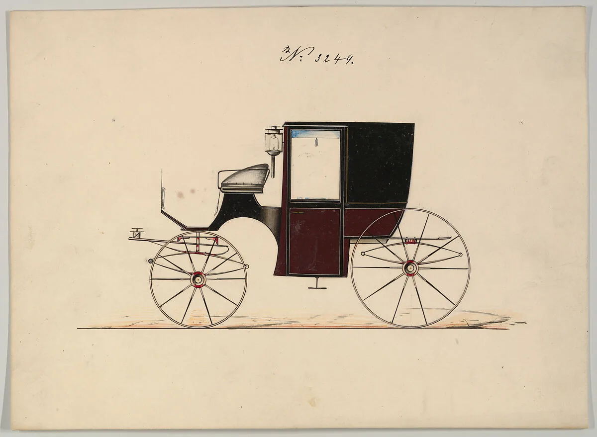 Design for Brougham, no. 3249 — Brewster & Co.