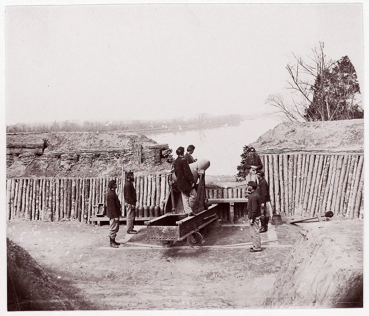 Cox's Landing, James River — Andrew Joseph Russell|Mathew B. Brady