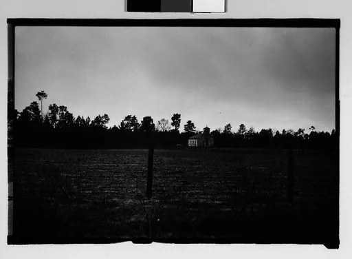 [Wooden Church in Distance, From Moving Car, Mobile Vicinity, Alabama]