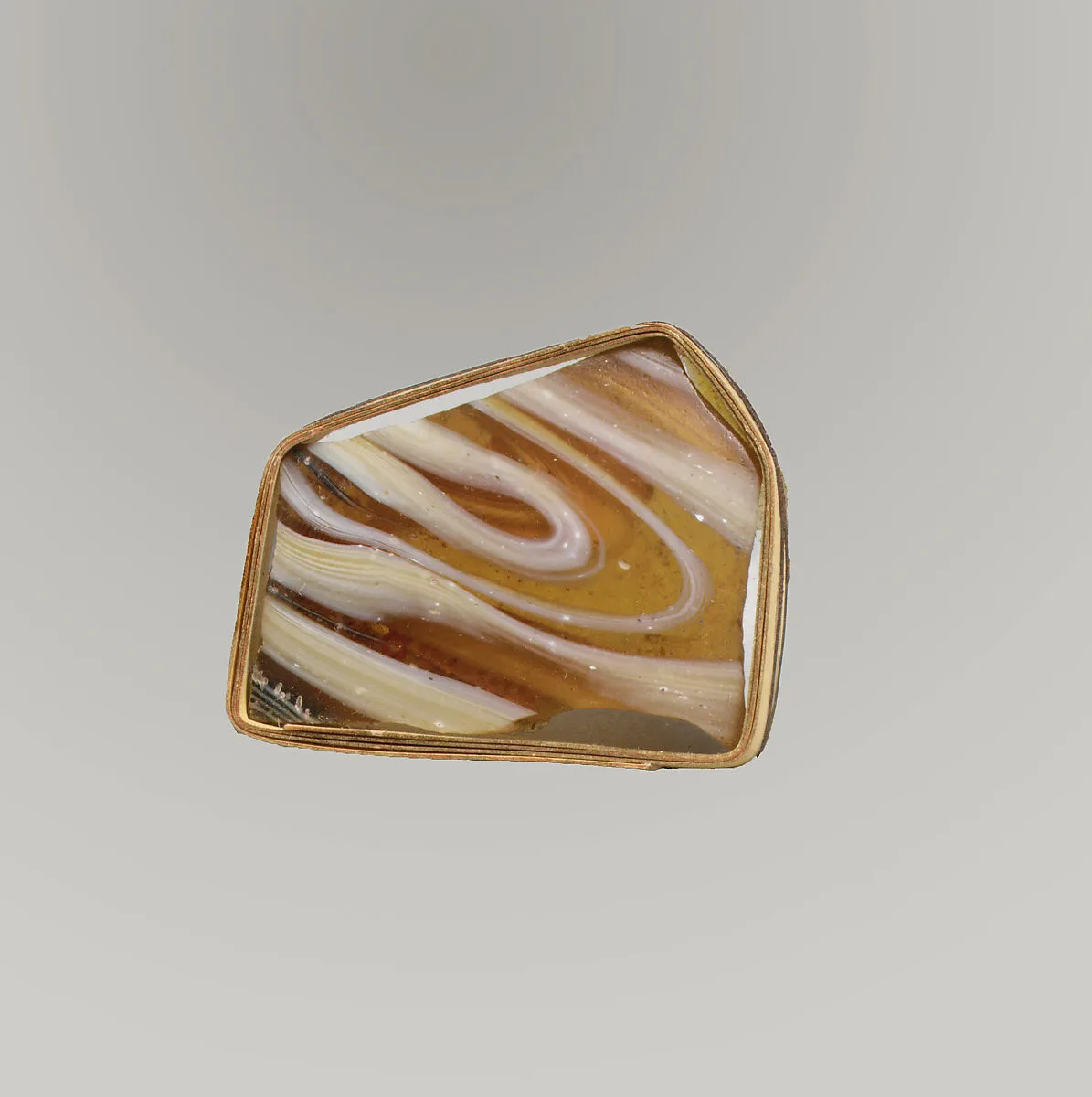 Glass mosaic fragment — Unknown
